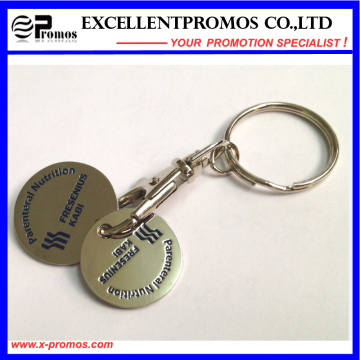 Qualitäts-Logo-kundengebundenes Metallmünzen Keychain (EP-K57301)